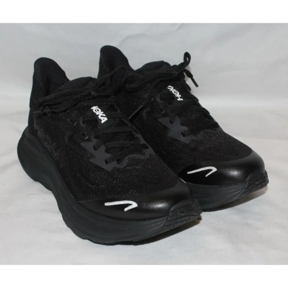 HOKA Y‎ Clifton 10 Big Kids Youth BBLC BLACK NIB